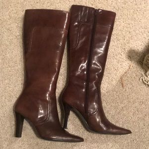 Rich brown tall boots